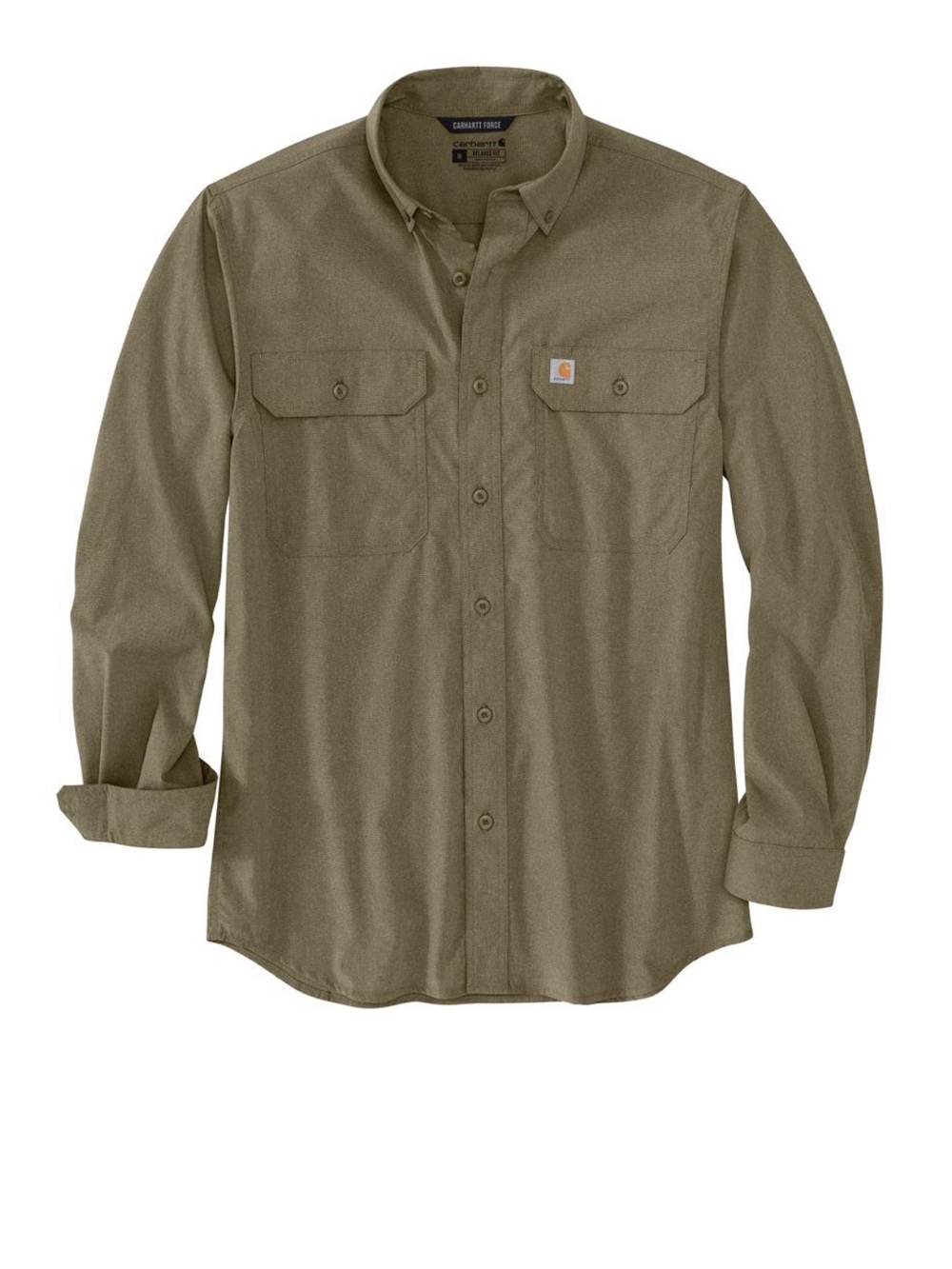 Carhartt Olive Work Shirt with Chest Pockets